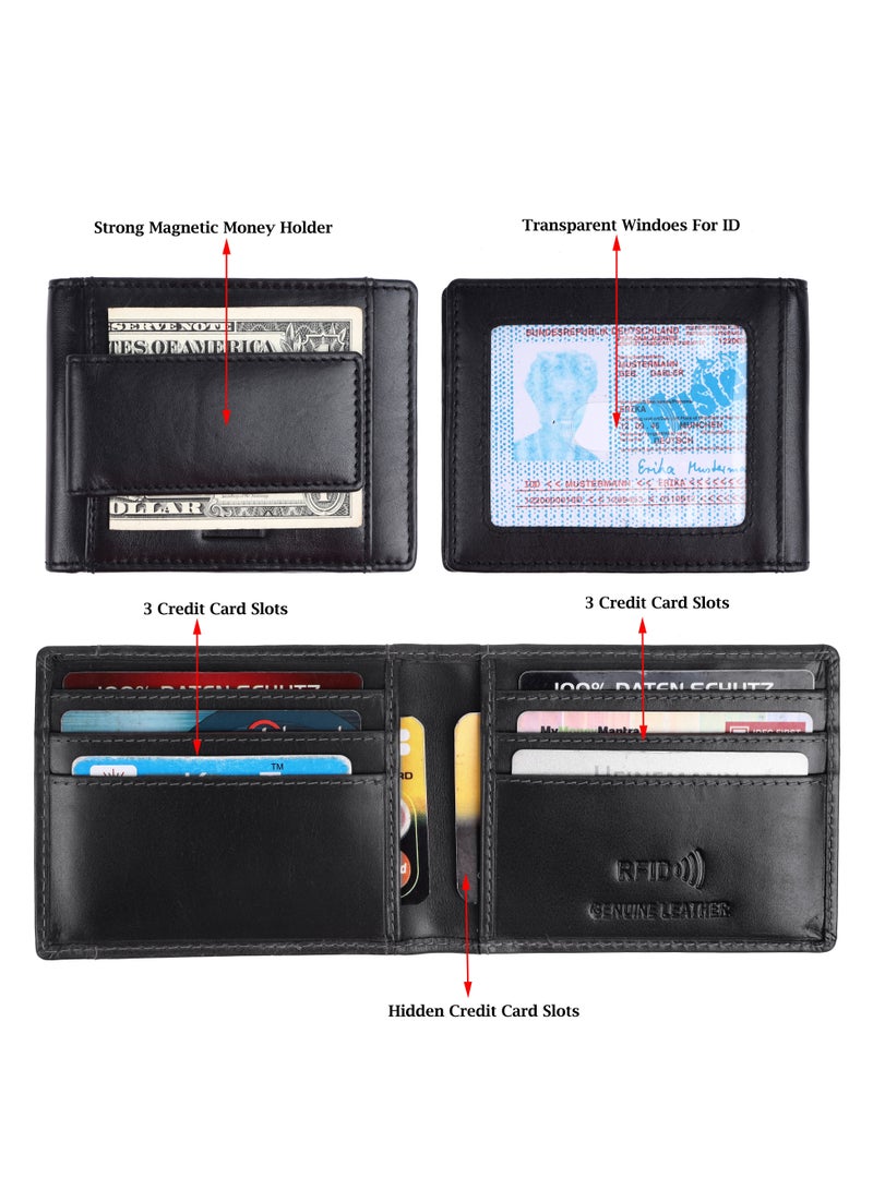 Fend Genuine Leather Card Holder Wallet with RFID Blocking for Men Colour B - Image 5