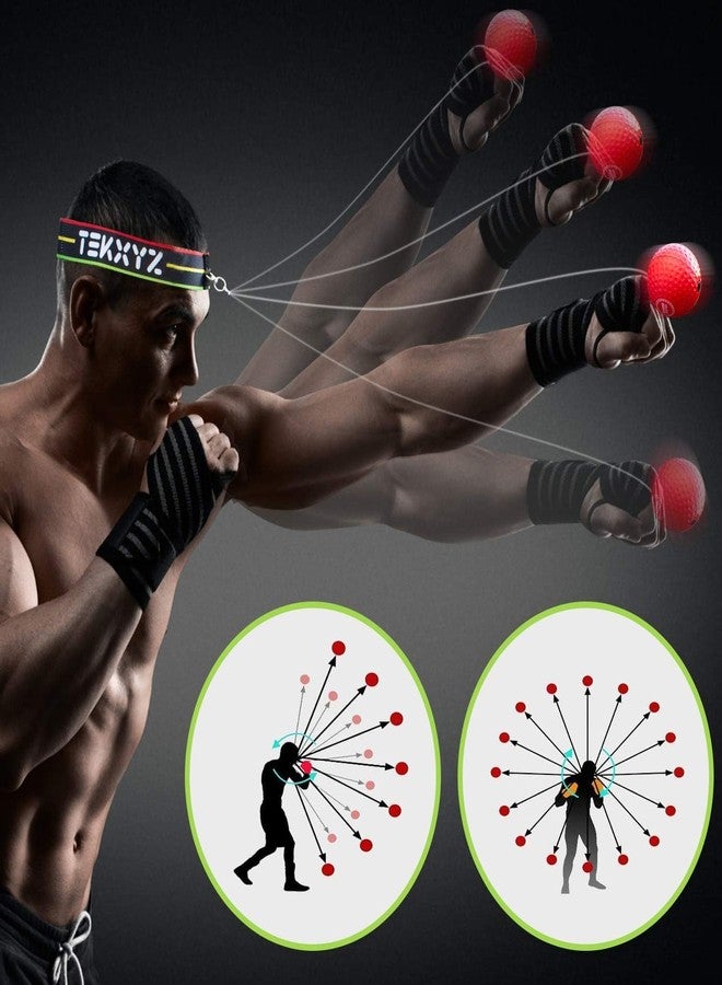 TEKXYZ® Reflex Ball with Counter App | Online Community for Boxing Ball, Perfect for Reaction, Agility, Punching Speed, Fight Skill and Hand Eye Coordination | Stocking Stuffer Gift for All Ages - Image 5