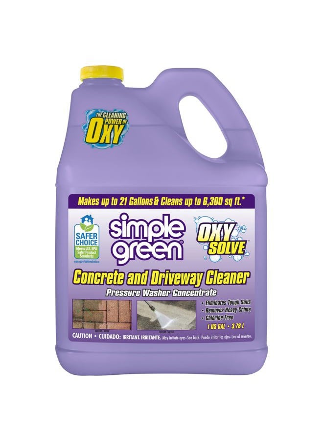 simple green Oxy Solve Concrete and Driveway Pressure Washer Cleaner, Purple, Unscented, 128 Fl.Oz - Image 1