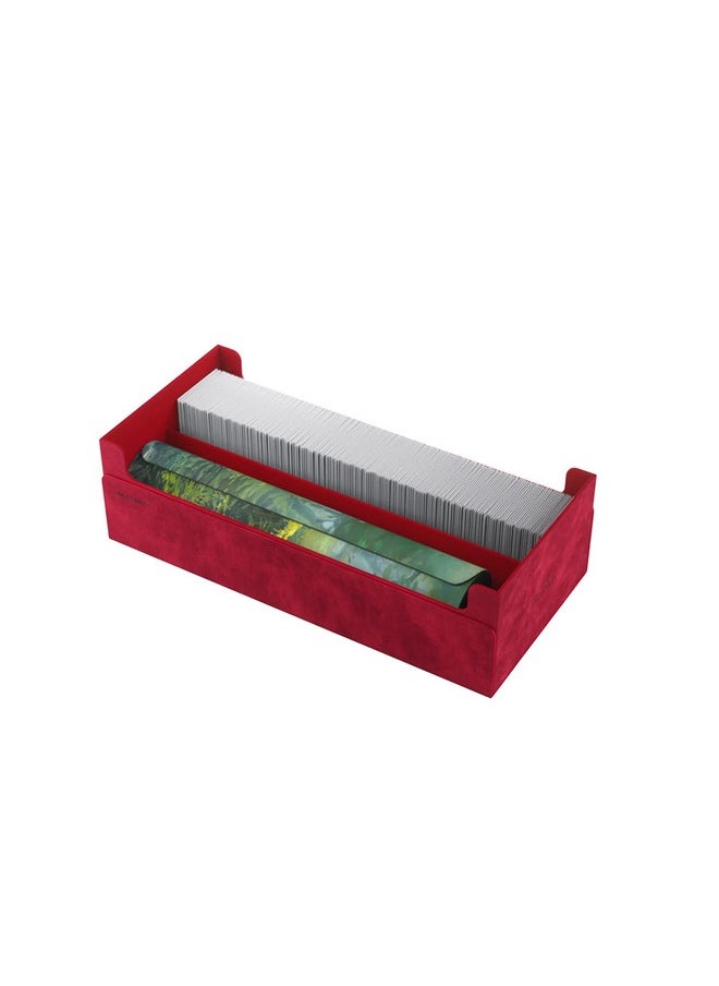 Gamegenic Dungeon 1100+ Convertible Deck and Game Accessories Box | Double-Sleeved Card Storage | Card Game Protector | Nexofyber Surface | Holds up to 1,000 Cards | Red Color | Made by Gamegenic (GGS20117ML)  - Image 3