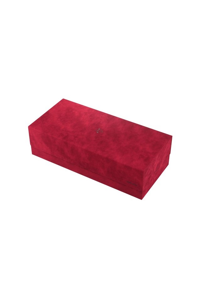 Gamegenic Dungeon 1100+ Convertible Deck and Game Accessories Box | Double-Sleeved Card Storage | Card Game Protector | Nexofyber Surface | Holds up to 1,000 Cards | Red Color | Made by Gamegenic (GGS20117ML)  - Image 1