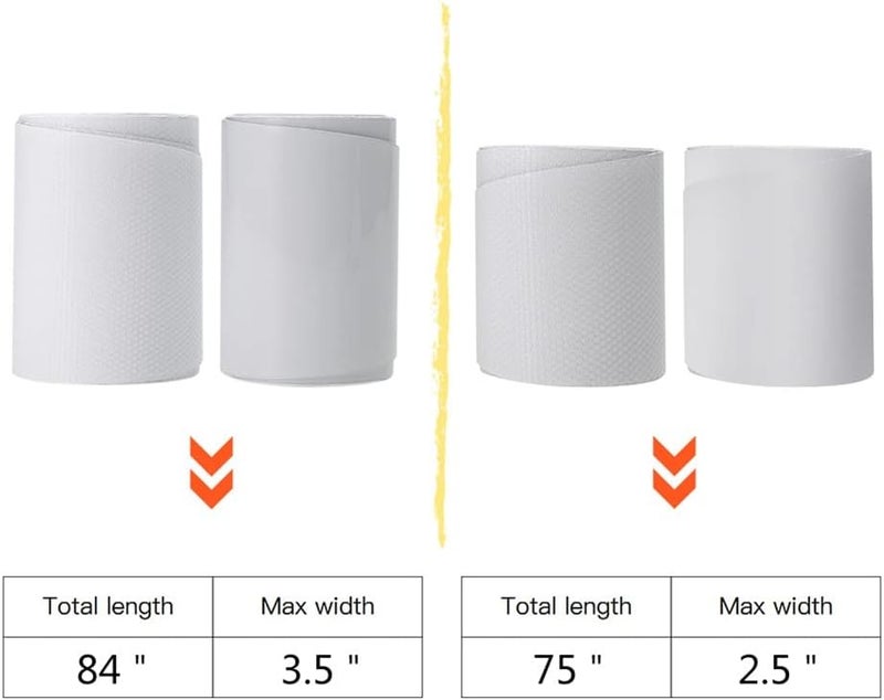 woobles Surfboard Protective Tape,TPU Kayak Patches Tape Surfboard Tape with Grip Tape Kayak Repair Protection Tape Roll for Canoe Kayak Dinghy 3.5 Transparent 3.5inchx84inch - Image 2