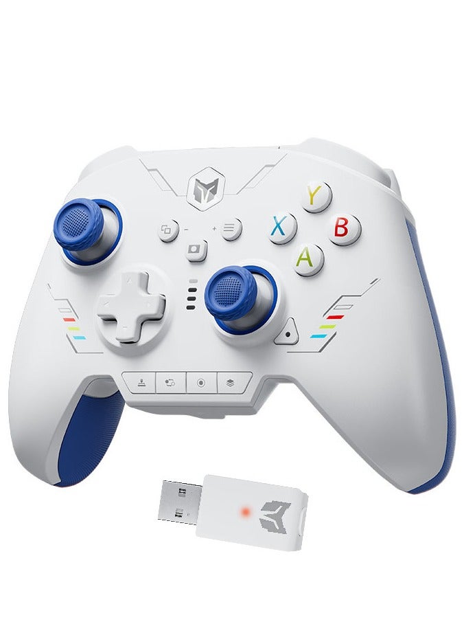 general Professional Gamepad RAINBOW 2 SE Wireless Gaming Controller for Switch / PC /Android / iOS with Hall Effect Linear Trigger, Hall Joystick, 1000mAh Battery, 1000Hz Polling Rate, 12-Bit Axis-Resolution, 2.4G/Bluetooth/Wired connected, Mapping Motion Control, 180° Wrapped Rubberized Grip, Adaptive Calibration, 0 Deadzone Joystick, 4 Remappable Additional Buttons - Image 1