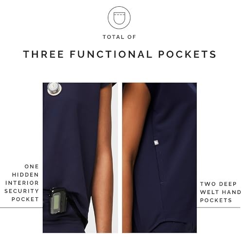 FIGS Rafaela Oversized Scrub Top for Women— Navy Blue, 2XL - Image 5