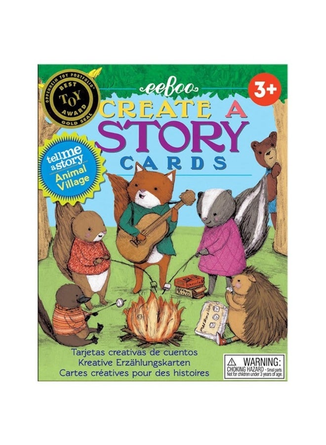 eeBoo: Animal Village Create A Story Pre-Literacy Cards, 36 Cards Included in The Set, Encourages Imagination, Creativity and Story-Telling, for Ages 3 and up - Image 3