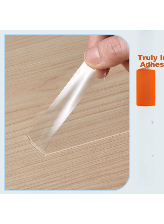 دي اس بي Dsb Invisible Nano شريط لاصق مزدوج الوجه، شفاف قوي مقاوم للماء، 30mm*3m، ملصق تثبيت شريط لاصق مزدوج الوجه، ملصق غير مرئي لربيع السنة، 1 لفة - Image 4