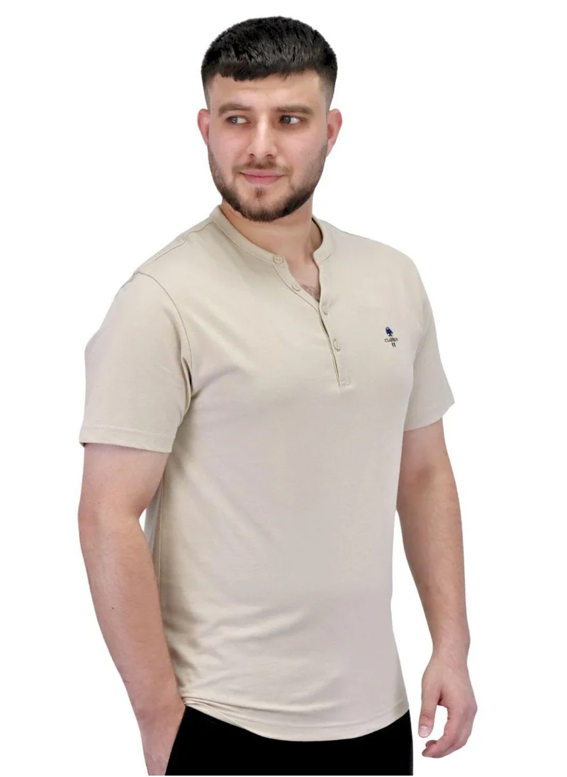 GIORDANO Men's Henley Tee