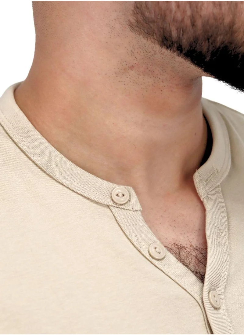GIORDANO Men's Henley Tee