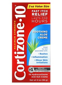 Cortizone 10 Maximum Strength Soothing Aloe Creme 2 oz (56 g) 