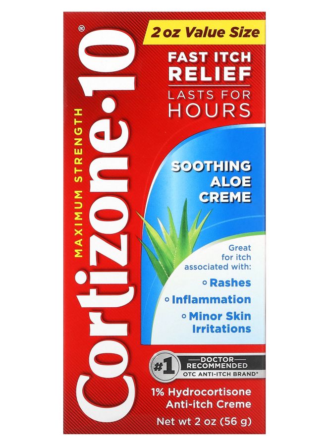 Maximum Strength Soothing Aloe Creme 2 oz (56 g)