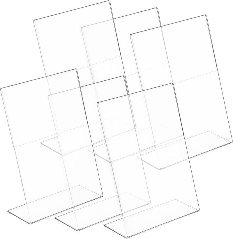 تصميم عالمي 6 قطع حوامل لافتات طاولة أكريليك حوامل عرض القوائم لحفلات الزفاف يتكيف مع الفصول مؤقت ودائم تصميم مدمج عصري عملي خيارات تلبية كل حاجة كل ظرف - Image 1