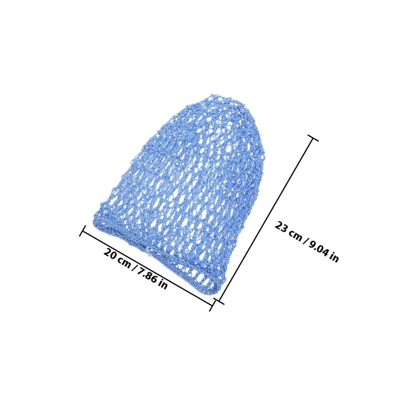 2PCS Crochet Hair Net for Women Mesh Hair Net for Sleep Rayon Knit Snood Hat Crocheted Sleep Cap Hair Cover for Hair - Image 2
