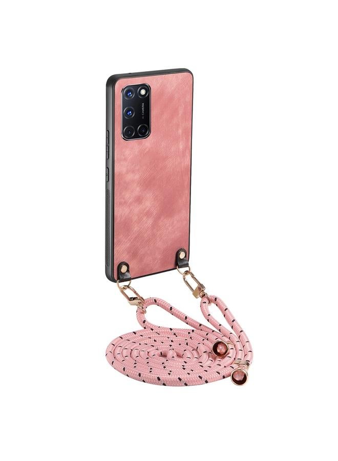 S-TOP Case For OPPO A52 / A72 / A92 Vintage Leather PC Back Cover Phone Case with Crossbody Strap - Image 1