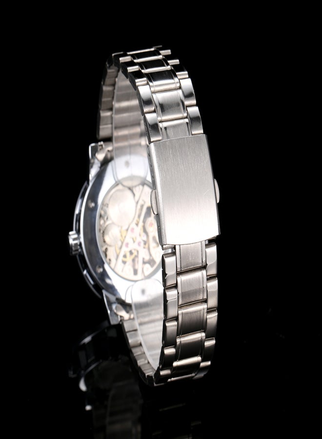 Winner Men Watch Fashion Diamond Display Luminous Hands Gear Movement Retro Mechanical Skeleton Watches Luxury Casual Business Wristwatch - Image 4