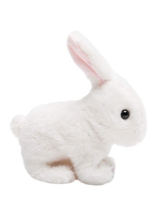 HollyHOME - Plush Rabbit Easter Electronic Interactive Toy Jumping,Wiggle Ears,Mouth Moving Bunny Toy 7 Inches White Gifts For Kids - Image 1