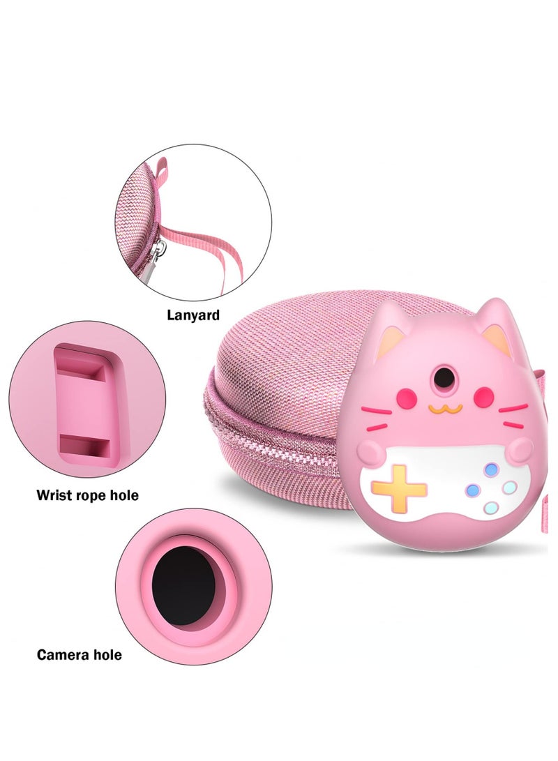 Virtual Pet Game Machine Silicone Case Soft Skin Cover Case Set for Tamagotchi Pix Interactive Virtual Pet Game Machine (1 Set Pink)  - Image 4