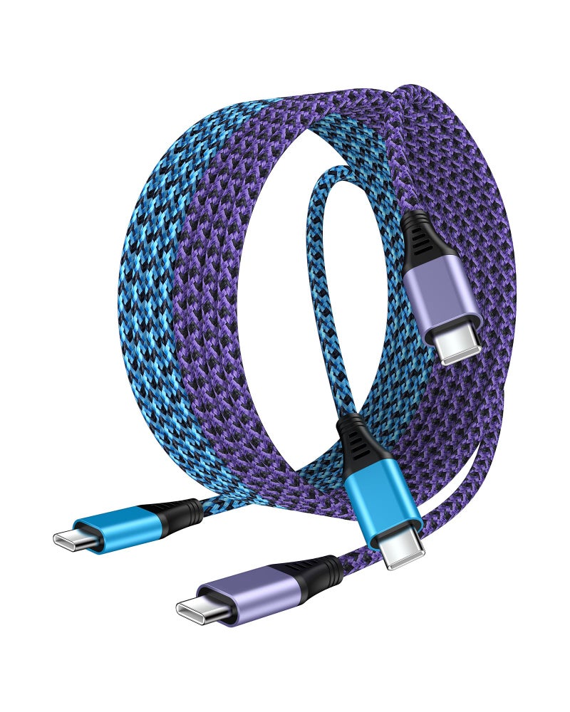 AILKIN USB C to C Charging Cable for iPhone 17/Air/17 Pro/16Pro Max/16/15, 2Pack/6FT Long Nylon Android Phone Type C Charger Cord Fast Charge USB C Wire for Galaxy A17 A16 A56 A55 S25 S24Ultra Google iPad - Image 1
