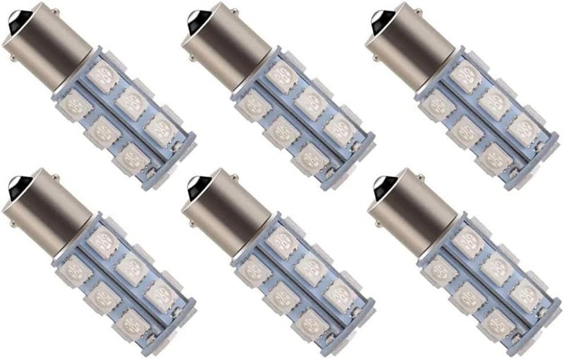 BlyilyB 6-Pack Brilliant Red LED Bulbs for RV Tail Lights - Image 1