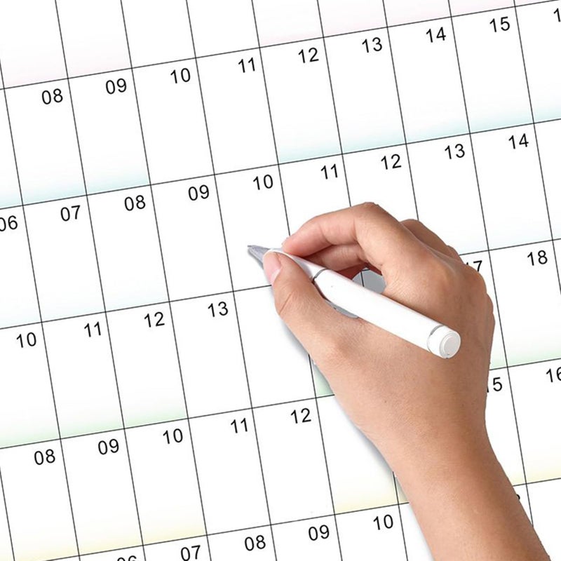 2026 Wall Calendar 12 Months Large Grid Planner with Stickers for School Teachers Family Meal Planning - Image 4