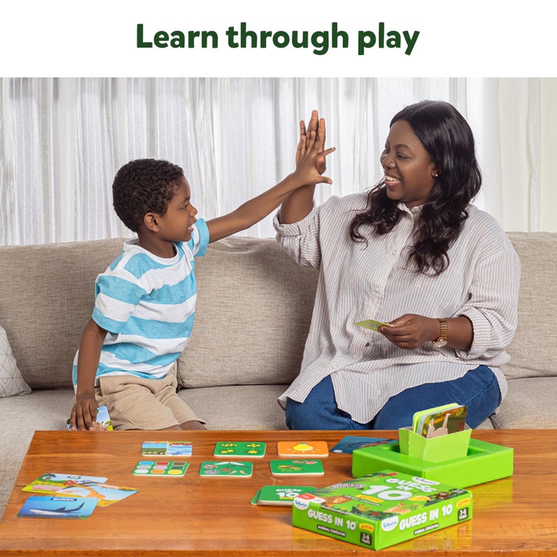 Skillmatics لعبة بطاقات سكيلماتكس - تخمين في 10 حيوانات للأطفال، الأولاد، البنات الذين يحبون ألعاب الطاولة والألعاب التعليمية، مناسبة للسفر للأعمار 3، 4، 5، 6 - Image 5