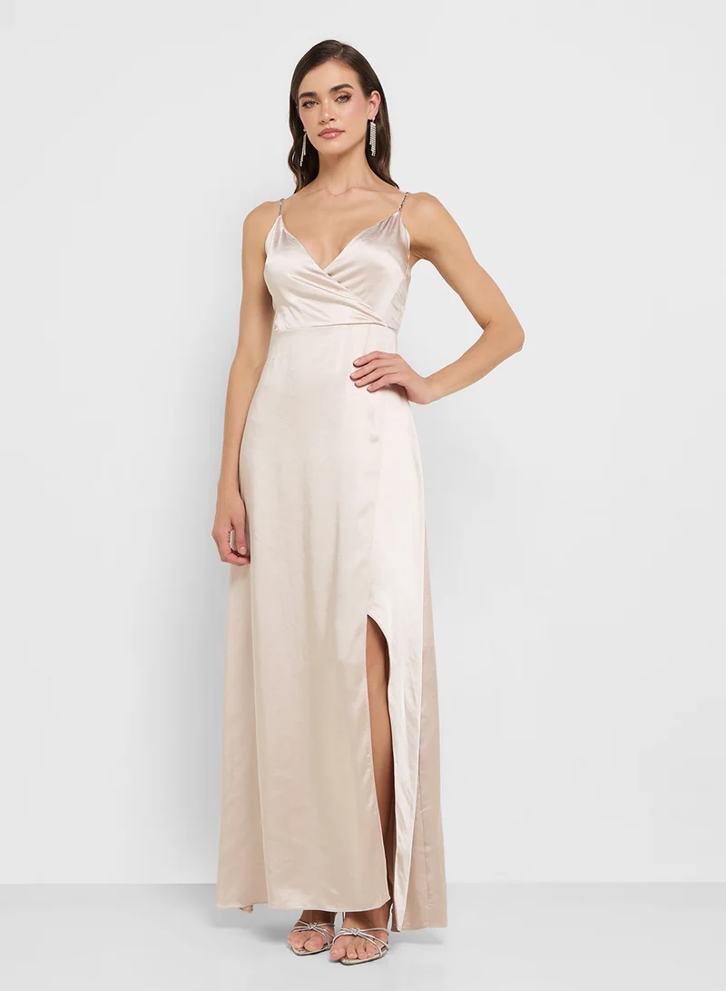 ستايل تشيت Satin Slip Dress