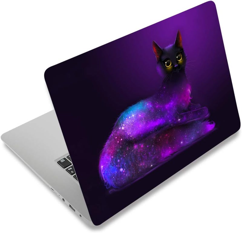 Laptop Skin Sticker Decal,12" 13" 13.3" 14" 15" 15.4" 15.6 inch Laptop Skin Sticker Cover Art Decal Protector Notebook PC (Starry Cat)