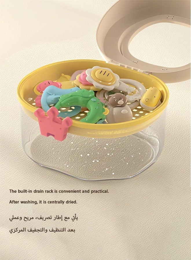 كيلا لعبة خشخيشة للأطفال، 8 قطع، ألعاب تسنين للرضع، مجموعة ألعاب حسية خشخيشة الإمساك والدوران، مادة سيليكون صالحة للطعام، هدية ألعاب حديثي الولادة، مجموعة ألعاب تعليمية مبكرة - Image 3