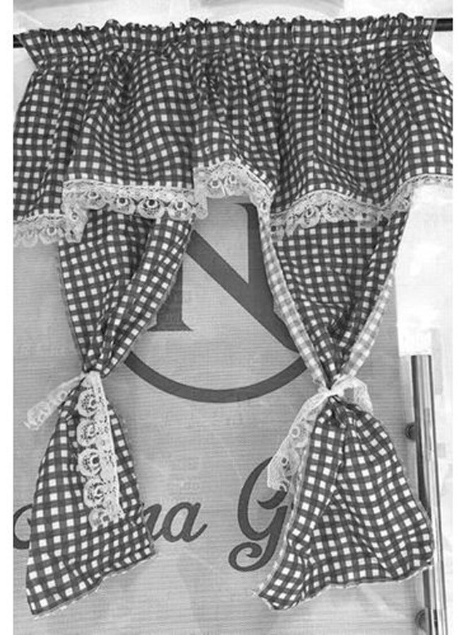 Modern Window Curtain, Black  - Image 3