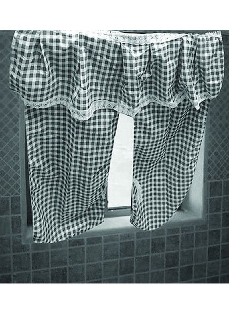 Modern Window Curtain, Black  - Image 2