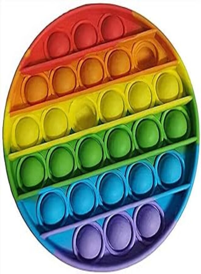 OR Silicone Rainbow Push Pop Bubble Sensory Fidget Toy