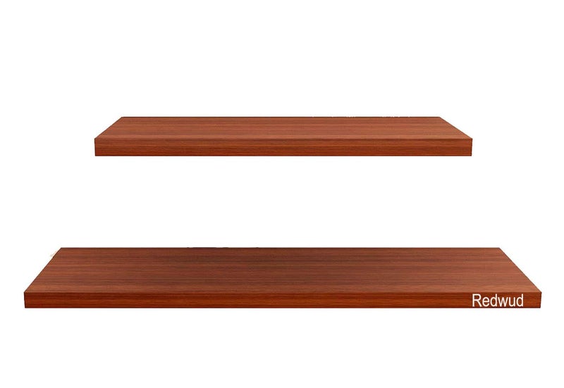 Redwud Redwud Lyla Multipurpose Wooden Wall Mounted Shelf Book Shelf Corner Shelf for Wall Decor Display Rack and Shelves Wall Shelves for Living Room Bedroom Office Walnut Set of 2 - Image 4