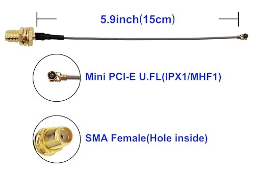 Tenmory 915MHz LoRa Antenna Indoor 3dBi Gain Omni SMA Male + IPX Cable 2 Pcs - Image 3