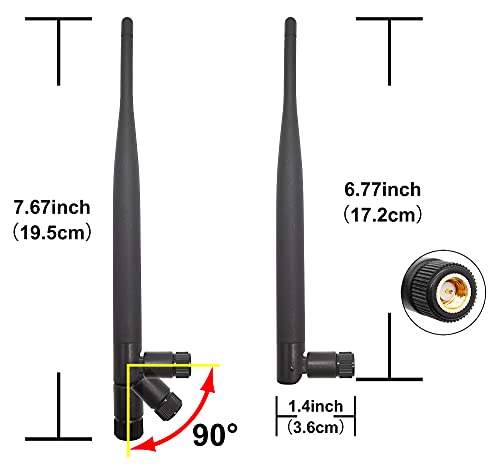 Tenmory 915MHz LoRa Antenna Indoor 3dBi Gain Omni SMA Male + IPX Cable 2 Pcs - Image 2