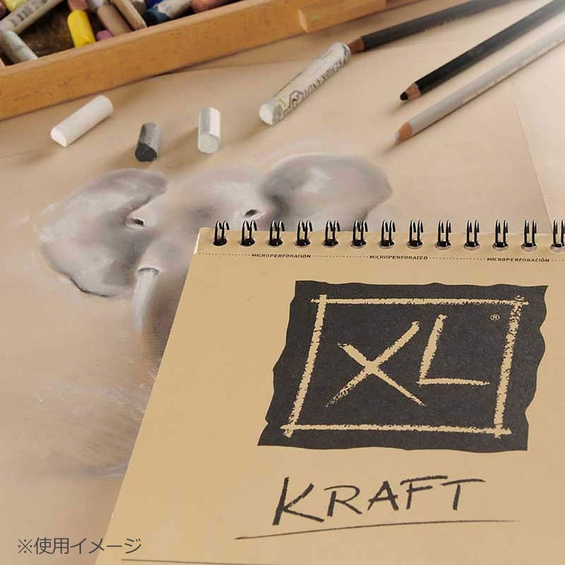 CANSON CANSON XL Kraft 90gsm A5 Paper Laid Spiral Pad Short Side 40 Sheets Ideal for Professional Artists  Illustrators - Image 5