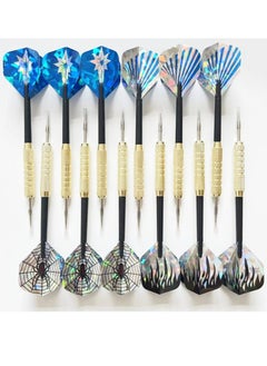 OASIS-TH 12 PCS Steel Tip Darts Set Professional Darts Steel Tip for Dartboard with Brass Barrels, Flights Darts Metal Tip  - Image 1