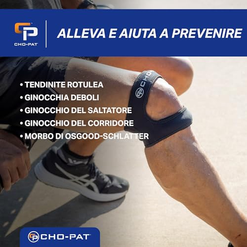 Cho-Pat Dual Action Lite, Adjustable & Lightweight Knee Support Strap for Tendonitis, Meniscus Tears, and Pain Relief, Large/X-Large (OSFM) - Image 2
