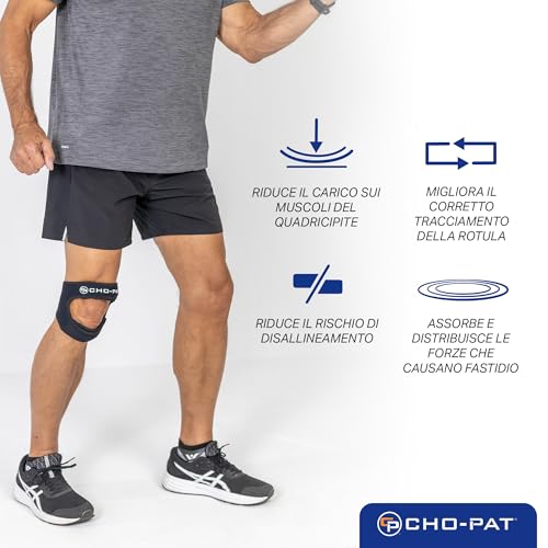 Cho-Pat Dual Action Lite, Adjustable & Lightweight Knee Support Strap for Tendonitis, Meniscus Tears, and Pain Relief, Large/X-Large (OSFM) - Image 4
