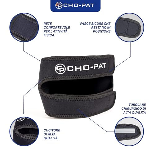 Cho-Pat Dual Action Lite, Adjustable & Lightweight Knee Support Strap for Tendonitis, Meniscus Tears, and Pain Relief, Large/X-Large (OSFM) - Image 5