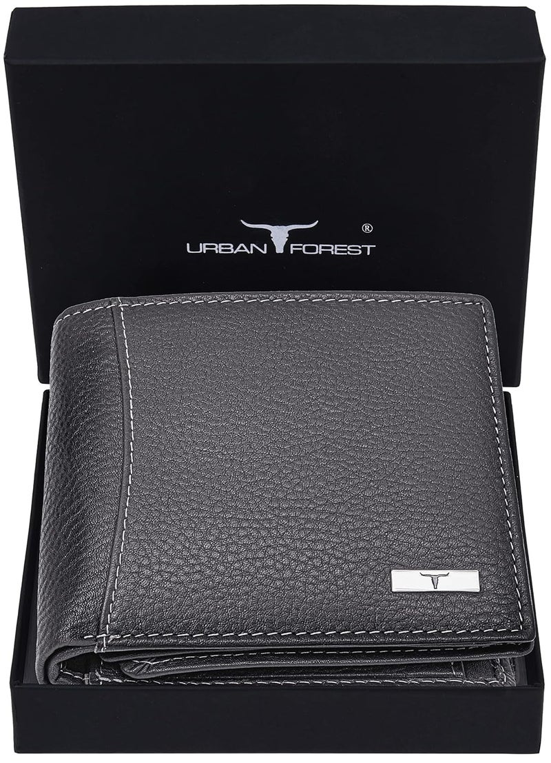 URBANFOREST محفظة أوليفر رمادية جلدية للرجال - Image 2