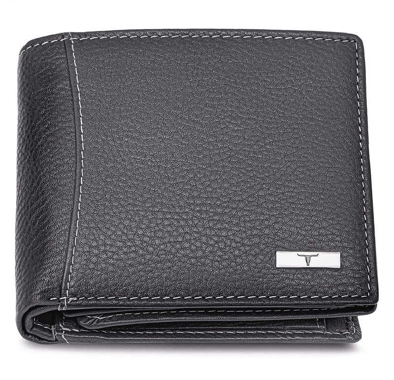 URBANFOREST محفظة أوليفر رمادية جلدية للرجال - Image 1