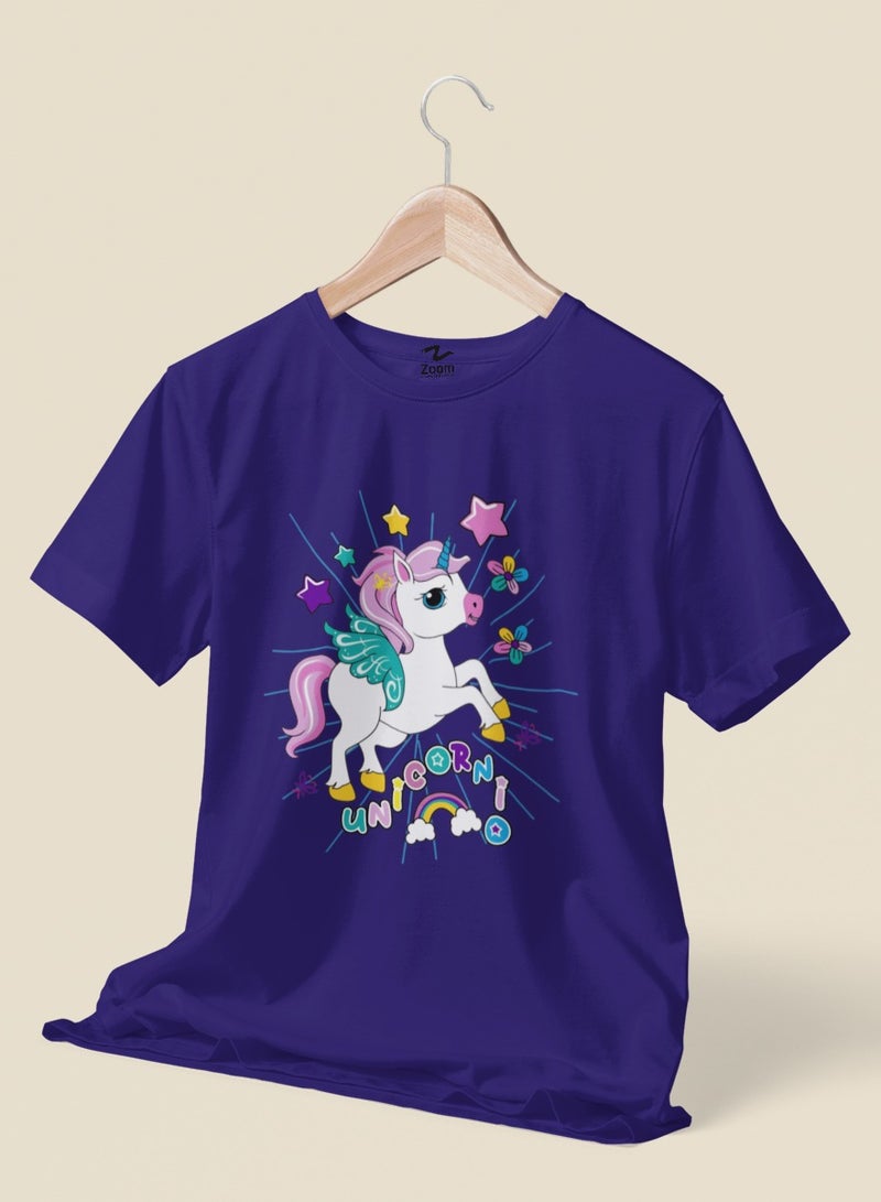 ZOOM Cute and Colorful Unicorn T-Shirt for Kids