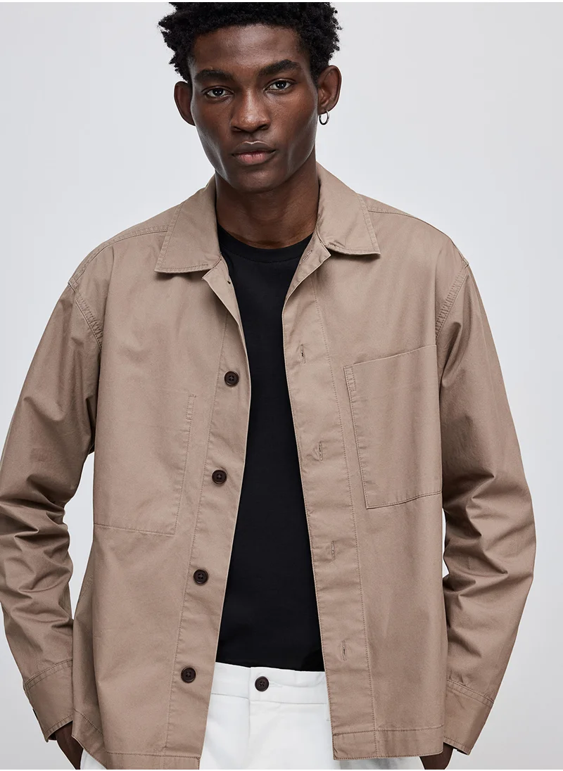 H&M Regular Fit Twill Overshirt