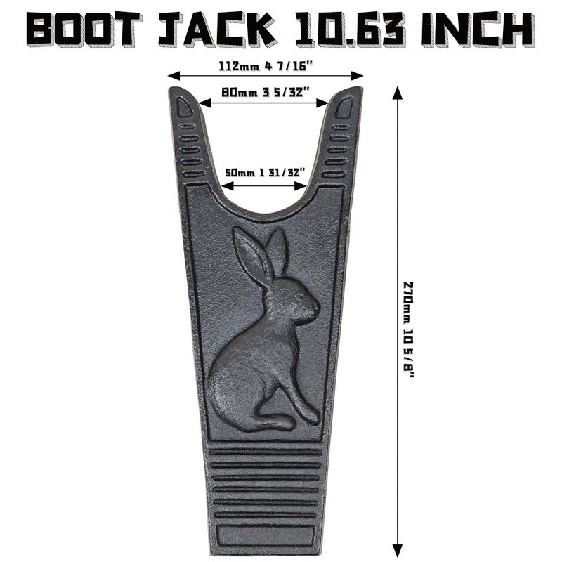 Earl Diamond - Boot Jack Cowboy Boot Remover - Extra Grip Heavy Duty Boot Puller/Shoe Helper for Cowboy Boots, Work Boots & Outdoor Muck Shoes - (10 â…" L) - Image 2