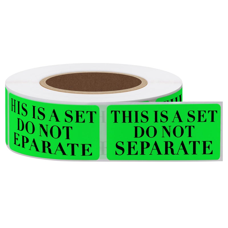 Hybsk 1" x 2" Fluorescence Green This is a Set Do Not Separate Labels, Quantity Discounts,Sold As Set Labels, Shipping Labels,Total 500 Per Roll (Fluorescence Green) - Image 4