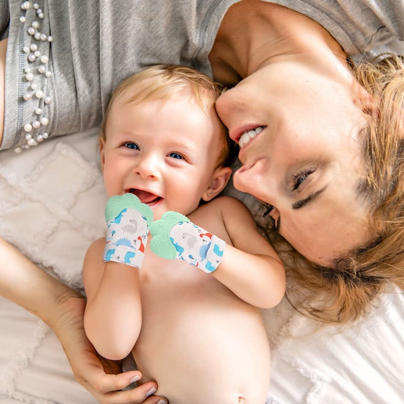 Vicloon زوج من قفازات السيليكون لتخفيف آلام التسنين للأطفال - Image 2