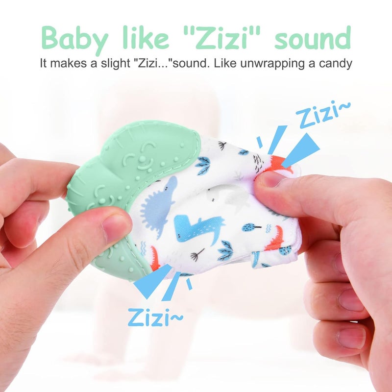 Vicloon زوج من قفازات السيليكون لتخفيف آلام التسنين للأطفال - Image 5