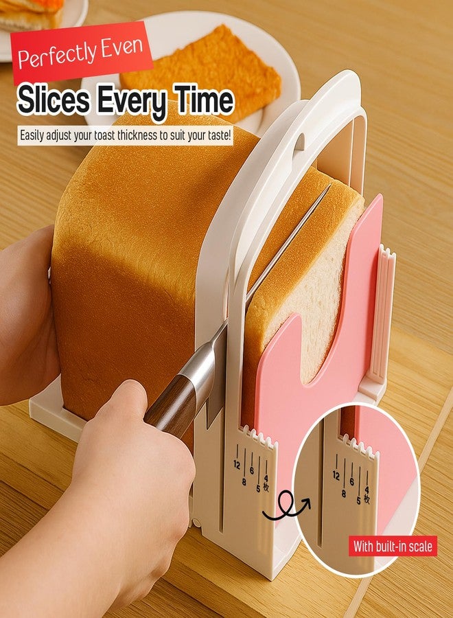 BD Prime Ventures Bread Slicer for Homemade Bread Featuring a Thickness Guide - 5 Adjustable Settings, Foldable & Wall-Mountable for Efficient Storage, Ideal for Toast & Cheese! - Image 4