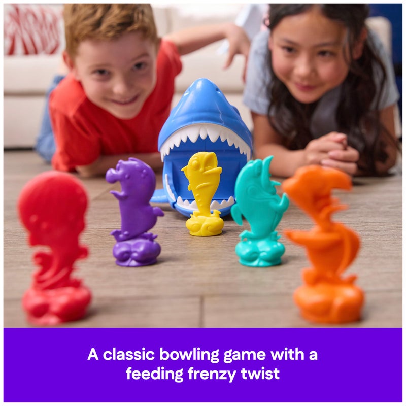 Spin Master Games, Shark Strike, Bowling Game with Wind-Up Jaw-Chomping Action, Easy Activity Toy for Preschoolers, Fun for Kids & Family, 2-4 Players, Easter Gift, Ages 5 & Up - Image 3