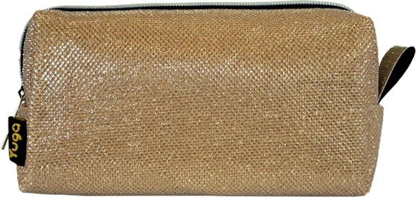 Yuga Makeup Bag Silvery Dark Beige