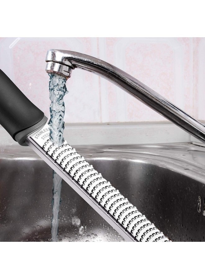 بيوينتي مبشرة الليمون، مبشرة الجبن، مبشرة الحمضيات الفاخرة، مبشرة المطبخ للبارميزان والشوكولاتة والفواكه والخضروات والزنجبيل والثوم وجوزة الطيب، مبشرة جبن المطبخ المصنوعة من الفولاذ المقاوم للصدأ - Image 5